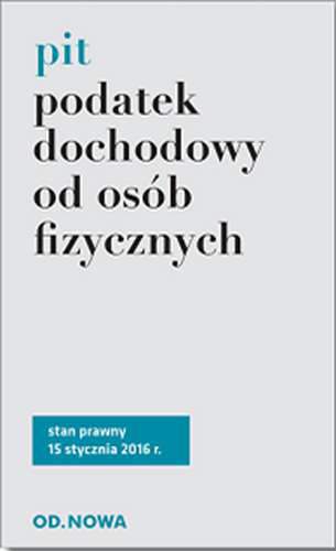 Podatek dochodowy od osób fizycznych pit 02. 2016