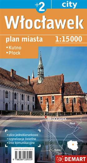 Włocławek / Płock plan miasta 1:15 000 + 1 miasto