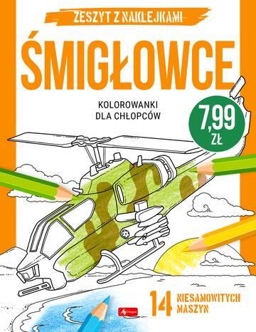 Śmigłowce. Kolorowanki dla chłopców