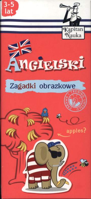 Angielski w zagadkach 3-5 lat karty dla dzieci Kapitan Nauka
