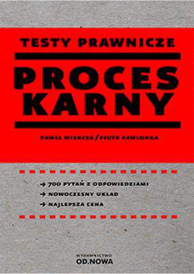 Proces karny testy prawnicze
