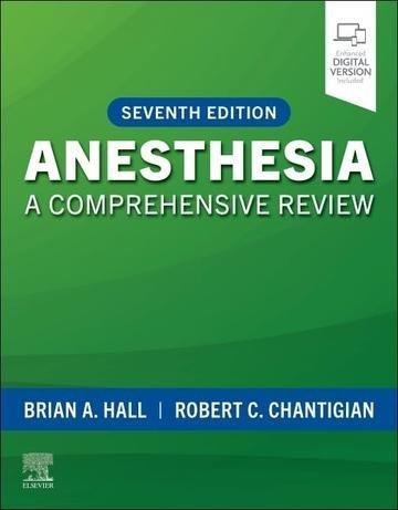 Okładka: Anesthesia. A Comprehensive Review