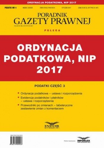 Ordynacja podatkowa, NIP 2017