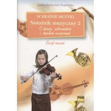 Okładka: W krainie muzyki notatnik muzyczny 2