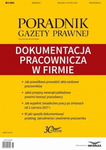 Dokumentacja pracownicza w firmie (PGP 8/2017)