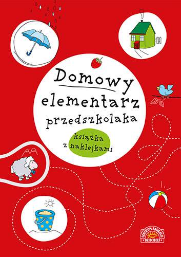 Domowy elementarz przedszkolaka mądre dziecko książka z nalepkami