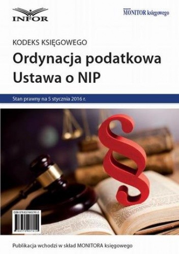 Kodeks-księgowego, Ordynacja podatkowa, NIP 2016