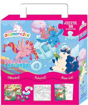 Moje Jednorożce. Układaj i koloruj