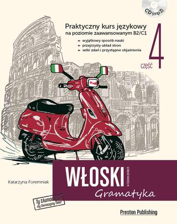 Włoski w tłumaczeniach gramatyka 4 poziom b2-c1 + CD