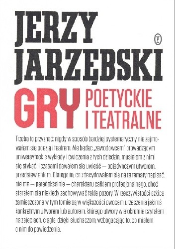 Gry poetyckie i teatralne