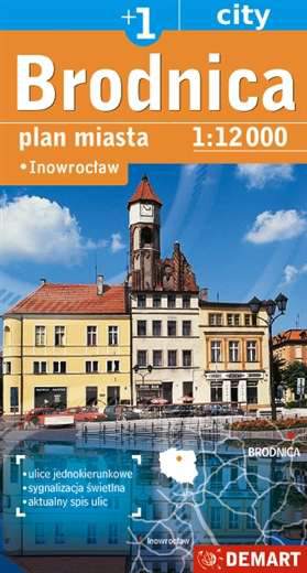 Brodnica plan miasta 1: 12 000 + 1 miasto