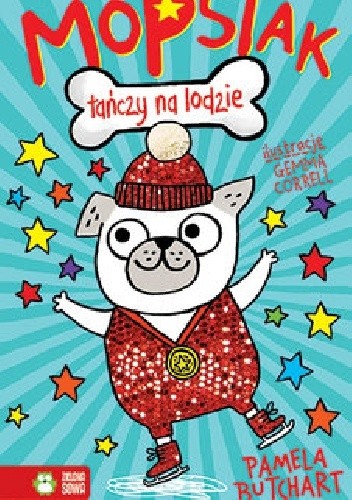 Mopsiak tańczy na lodzie