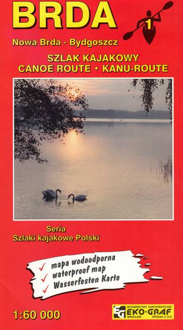 Brda szlak kajakowy 1:60 000