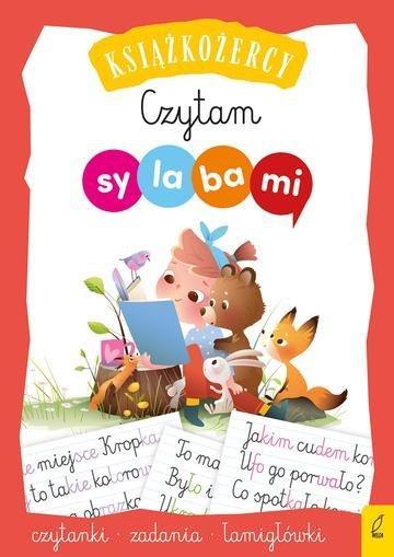 Okładka: Czytam sylabami. Czytanki, zadania, łamigłówki. Książkożercy. Sylabami