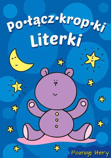 Połącz kropki literki miś