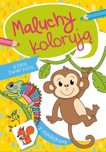 Dzikie zwierzęta maluchy kolorują