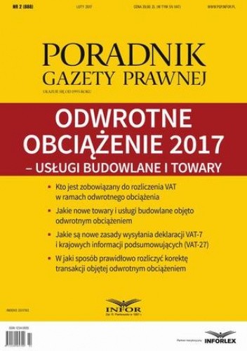 Odwrotne obciążenie 2017  usługi budowlane i towary (PGP 2/2017)