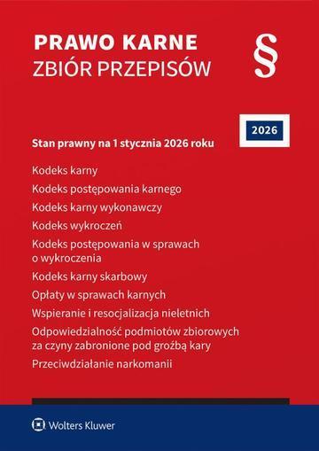 Prawo karne Zbiór przepisów. 2026