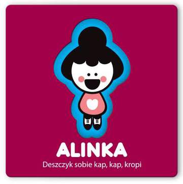 Deszczyk sobie kap kap kropi. Alinka