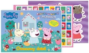 Owocowy dzień. Świnka Peppa. Zabawa w kolory i kształty