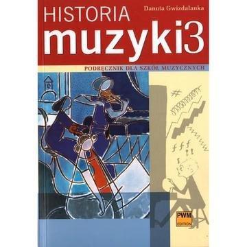 Okładka: Historia muzyki podręcznik część 3