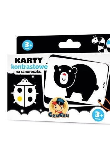 CzuCzu. Karty kontrastowe na sznureczku. 3m+