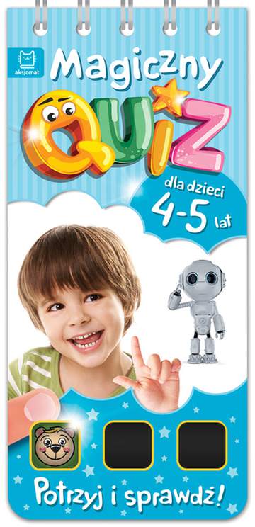 Magiczny quiz dla dzieci 4-5 lat niebieski