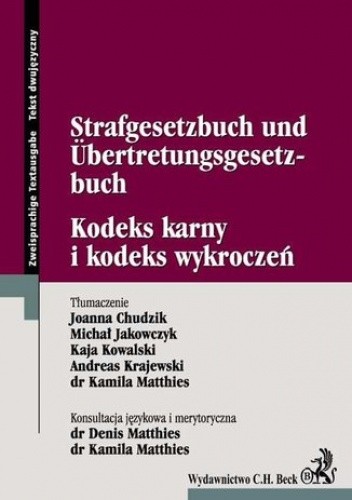 Kodeks karny i kodeks wykroczeń Strafgesetzbuch Und Űbertretungsgesetzbuch