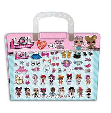 Teczka kocham naklejać lol surprise