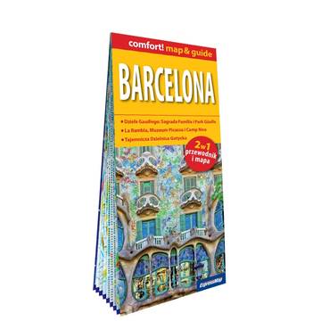Barcelona map&guide PL laminat 2024