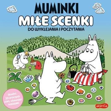 Okładka: Muminki. Miłe scenki. Do wyklejania i poczytania. Urocze kolorowanki