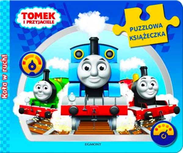 Koła w ruch. Tomek i przyjaciele.  Puzzlowa książeczka