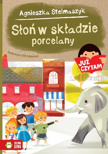 Słoń w składzie porcelany