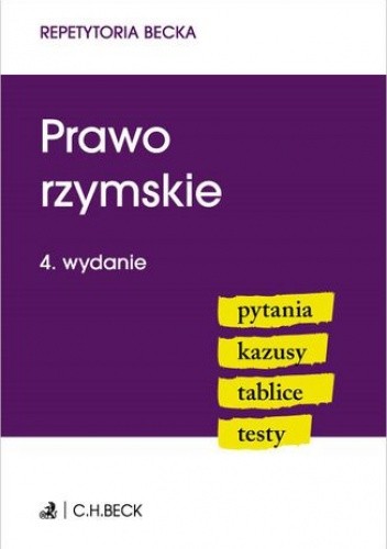 Prawo rzymskie. Pytania. Kazusy. Tablice. Testy