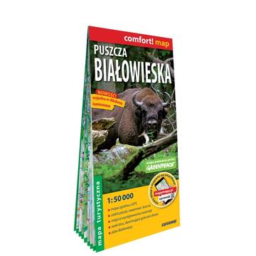 Puszcza Białowieska mapa turystyczna 1:50 000 laminat 2020