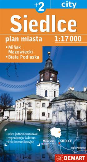 Siedlce plan miasta 1:17 000 + 2 miasta