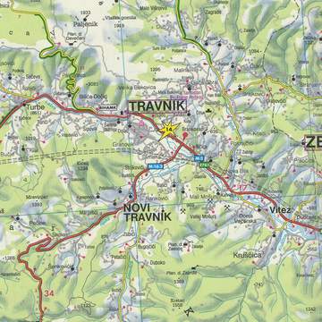 Bośnia i hercegowina mapa 1:200 000 wyd. 2