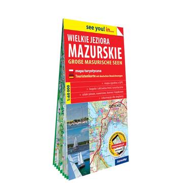 Wielkie Jeziora Mazurskie mapa turystyczna 1:60 000 papier 2021