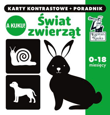 A kuku! Świat Zwierząt. Karty kontrastowe + poradnik. Kapitan Nauka