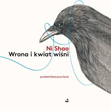 Wrona i kwiat wiśni