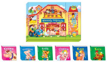 Pakiet wesoła zagroda teczka z książeczkami