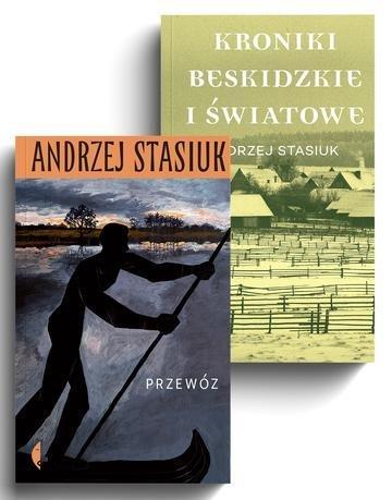 Okładka: Pakiet Andrzej Stasiuk mistrz obserwacji. Przewóz / Kroniki beskidzkie i światowe