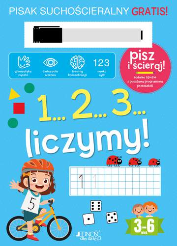 1...2...3... Liczymy!. Książka z pisakiem suchościeralnym