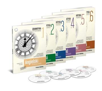 Angielski w tłumaczeniach pakiet gramatyka 1-6 + CD
