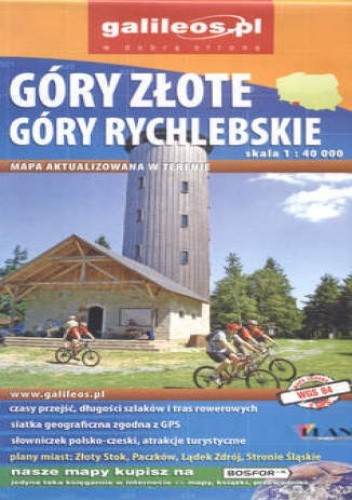 Góry Złote. Góry Rychlebskie. Mapa [Galileos