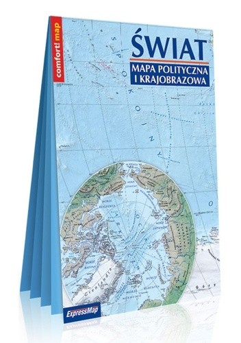 Mapa polityczna i krajobrazowa; świat; laminowana mapa XXL 1:31 000 000