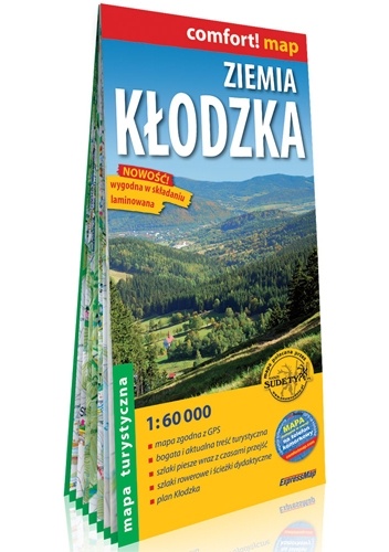 Ziemia Kłodzka laminowana mapa turystyczna