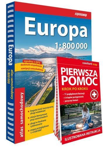 Europa Atlas Samochodowy 1:800 000 + Pierwsza Pomoc 2026/2027