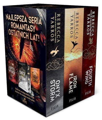 Pakiet Fourth Wing. Czwarte Skrzydło. Edycja specjalna / Iron Flame. Żelazny płomień / Onyx Storm. Onyksowa burza