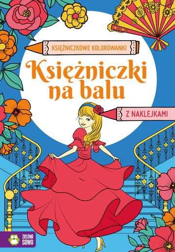 Księżniczki na balu. Księżniczkowe kolorowanki